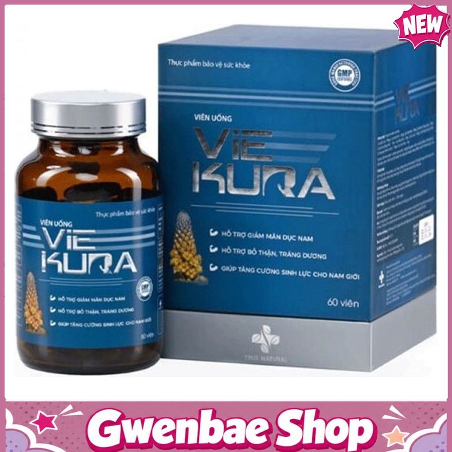 VIÊN UỐNG VIE KURA - Hỗ Trợ Bổ Thận & Tráng Dương Gwenshop Chính Hãng
