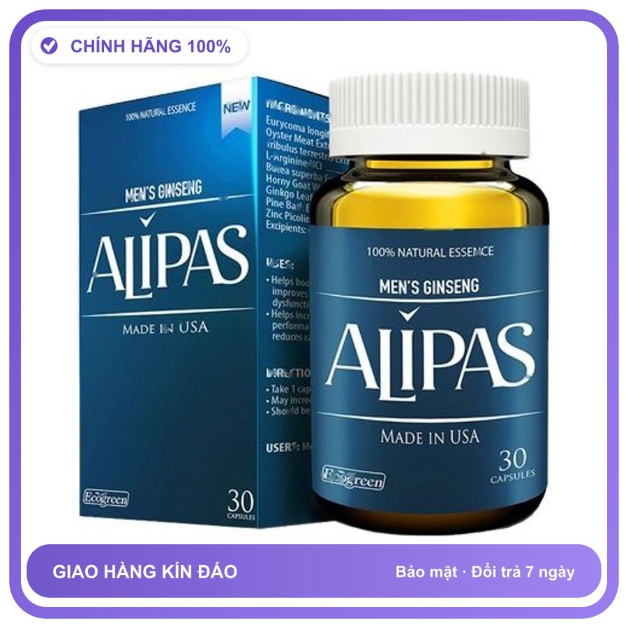 Viên Uống Sâm ALIPAS - Cải Thiện Tình Trạng Vô Sinh & Hiếm Muộn Do Tinh Trùng Yếu Snapshop Chính Hãng
