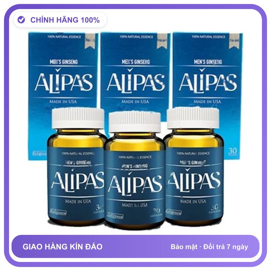Viên Uống Sâm ALIPAS - Cải Thiện Tình Trạng Vô Sinh & Hiếm Muộn Do Tinh Trùng Yếu Snapshop Chính Hãng Hàng Nhập Khẩu