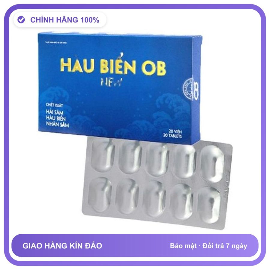 Hàu Biển OB New - Giúp Bổ Thận & Tăng Cường Sinh Lý Nam Giới Snapshop Chính Hãng Mẫu Mới