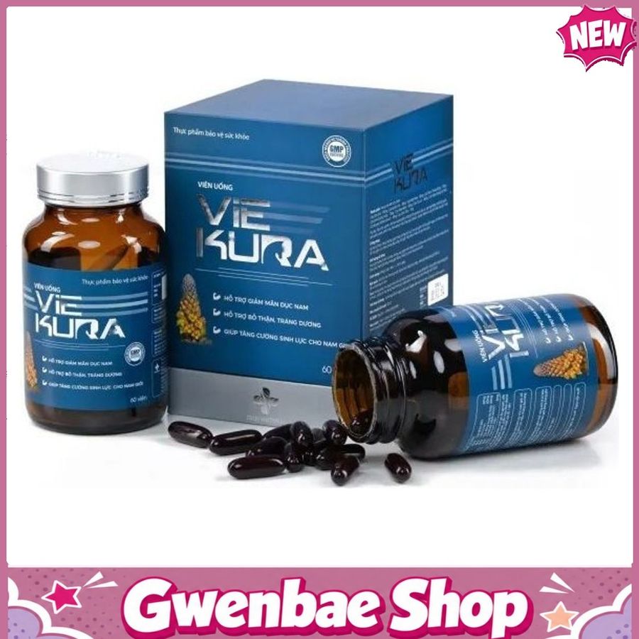 VIÊN UỐNG VIE KURA - Hỗ Trợ Bổ Thận & Tráng Dương Gwenshop Chính Hãng Mẫu Mới