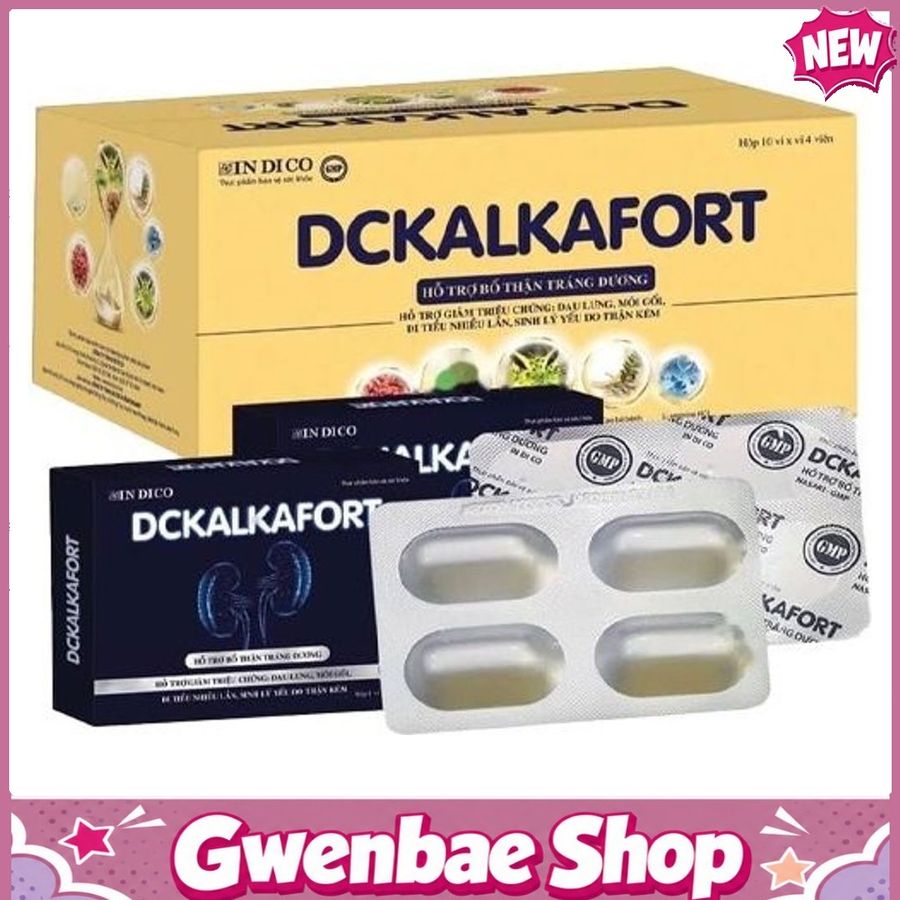 DCKALKAFORT - Viên Uống Hỗ Trợ Bổ Thận Tráng Dương (Hộp 30 Viên) Gwenshop Chính Hãng