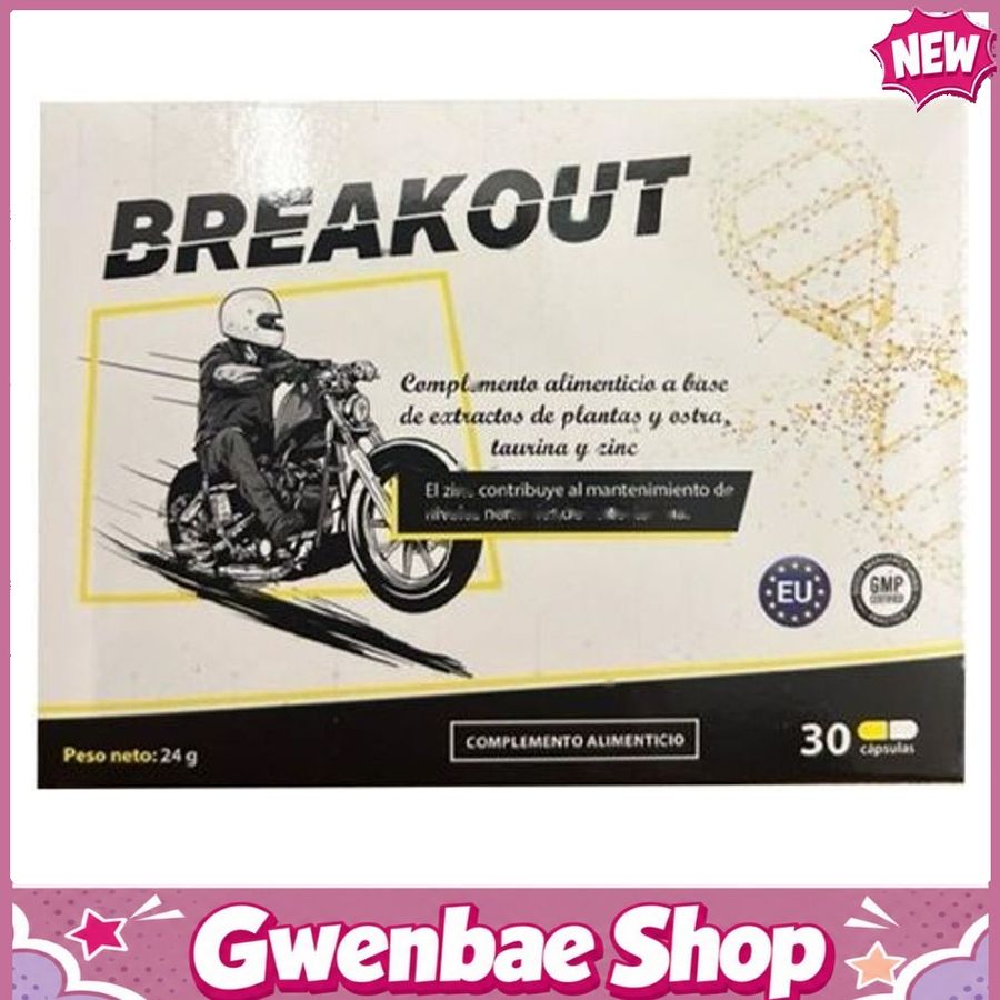 Breakout - Viên Uống Hỗ Trợ Tăng Cường Sinh Lực (Hộp 30 Viên) Gwenshop Chính Hãng Hàng Nhập Khẩu