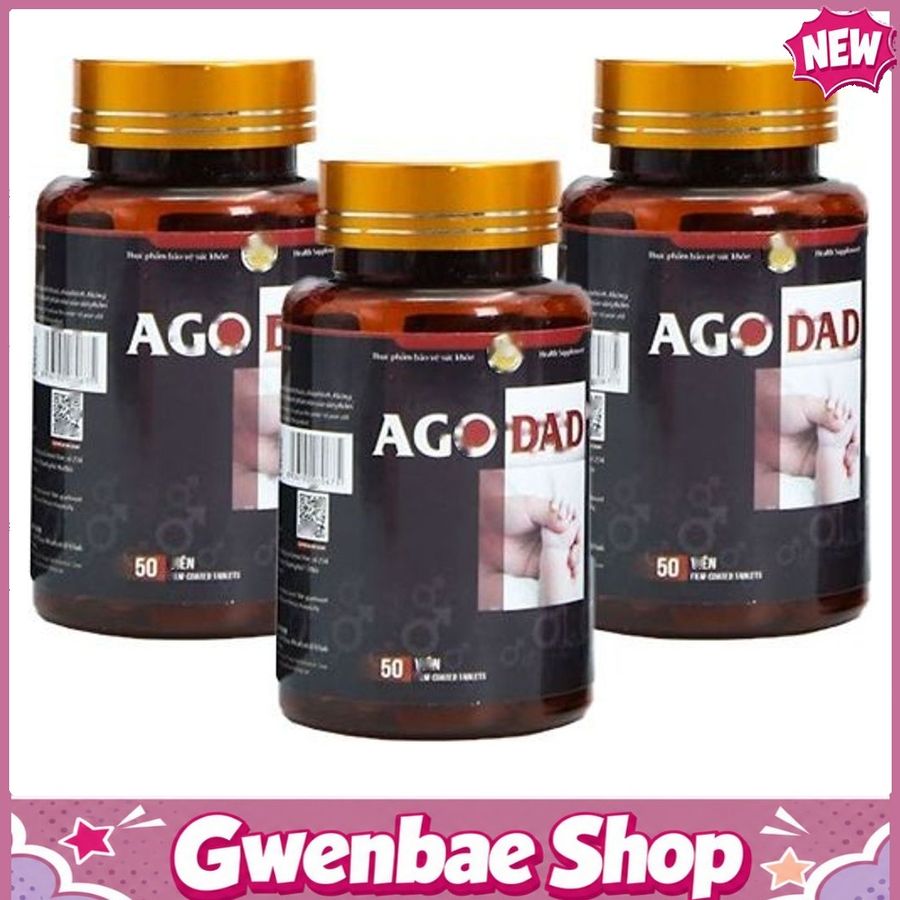 Ago Dad - Viên Uống Hỗ Trợ Bổ Thận (Hộp 50 Viên) Gwenshop Chính Hãng Mẫu Mới