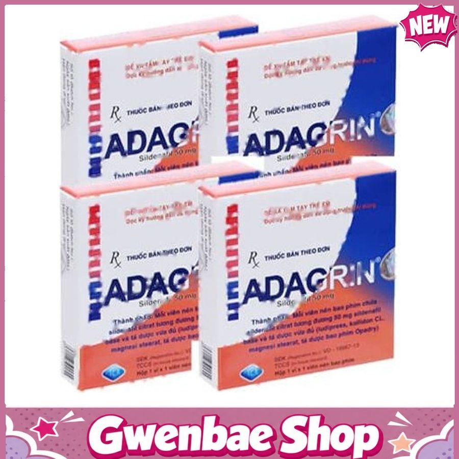 Thuốc Điều Trị Rối Loạn Sinh Lý Nam ADAGRIN 50mg Gwenshop Chính Hãng Hàng Nhập Khẩu