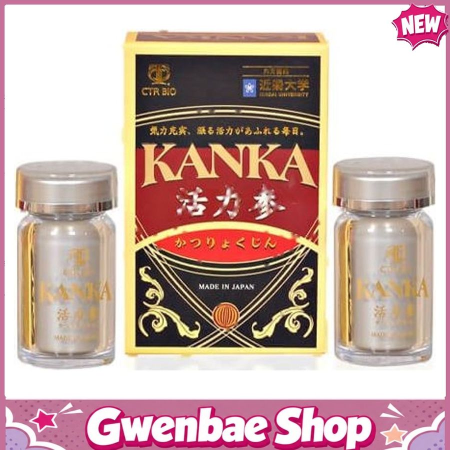 Bổ Thận Kanka Katsuryokujin Nhật Bản Hộp 60 Viên - Tăng Cường Sinh Lực Gwenshop Chính Hãng