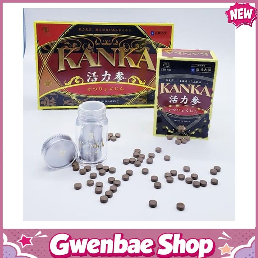 Bổ Thận Kanka Katsuryokujin Nhật Bản Hộp 60 Viên - Tăng Cường Sinh Lực Gwenshop Chính Hãng Hàng Nhập Khẩu