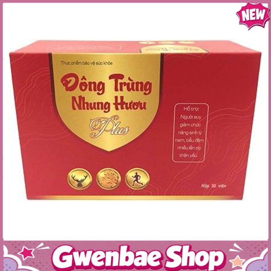 Đông Trùng Nhung Hươu Plus - Giúp Bổ Thận & Tráng Dương Gwenshop Chính Hãng