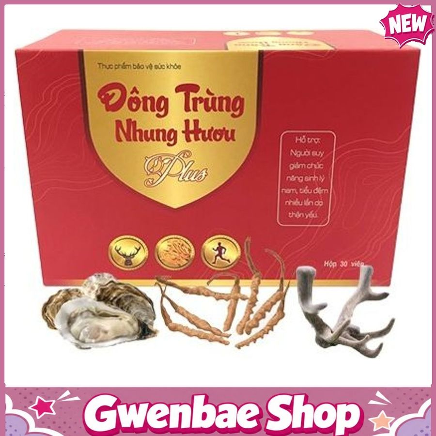 Đông Trùng Nhung Hươu Plus - Giúp Bổ Thận & Tráng Dương Gwenshop Chính Hãng Hàng Nhập Khẩu