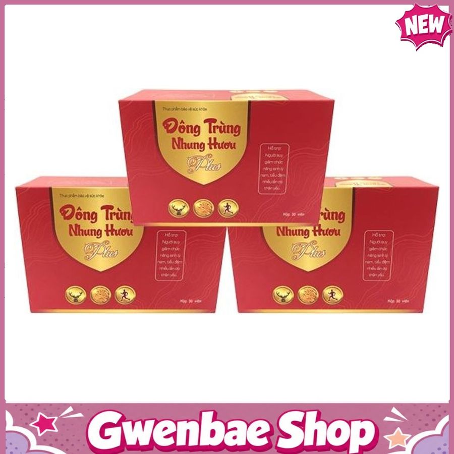 Đông Trùng Nhung Hươu Plus - Giúp Bổ Thận & Tráng Dương Gwenshop Chính Hãng Mẫu Mới