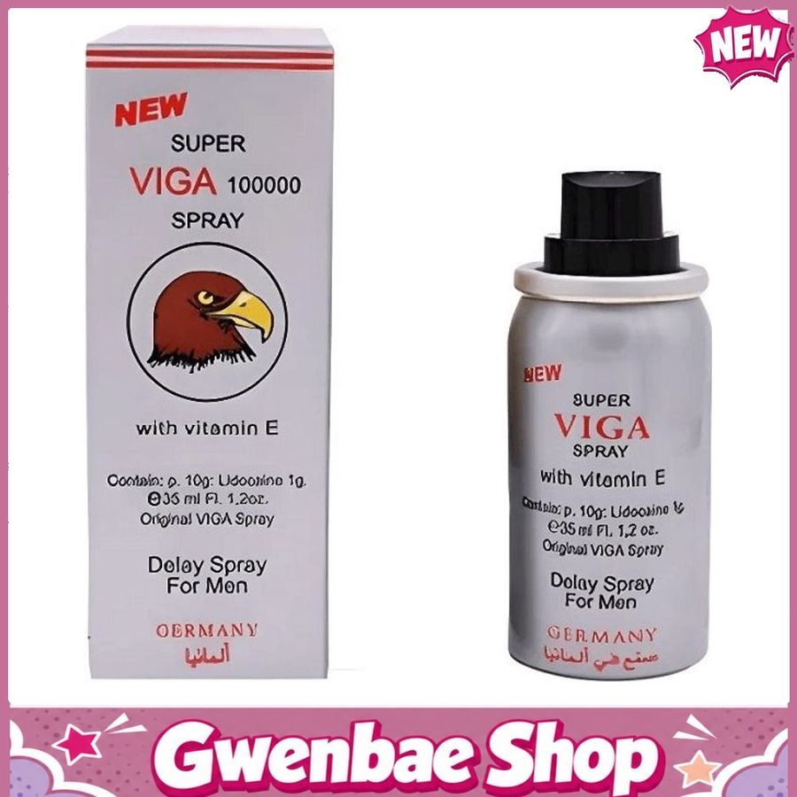 Xịt Kéo Dài Thời Gian Super Viga Đức Gwenshop Chính Hãng - 45ml, thấm nhanh không nhờn rít, dùng trước khi quan hệ