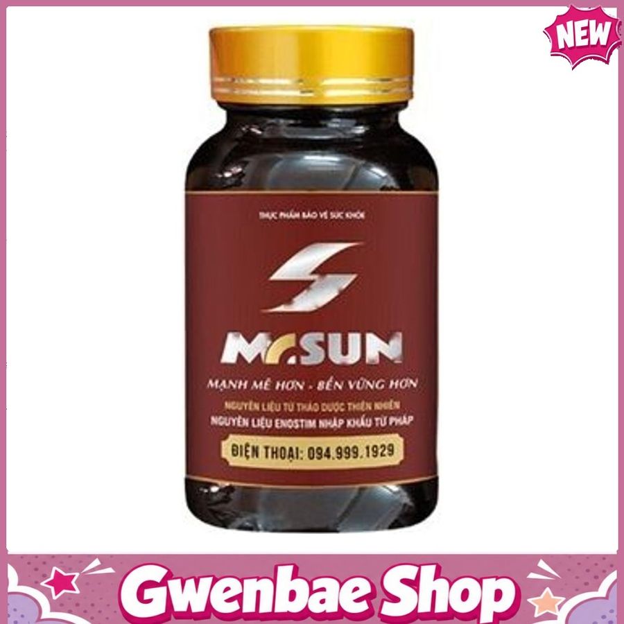 Mr Sun Viên Uống Hỗ Trợ Cải Thiện Sinh Lý Nam Giới (Hộp 24 Viên) Gwenshop Chính Hãng
