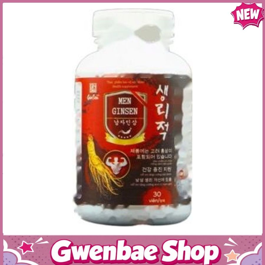 Viên Uống Men Gisen Hỗ Trợ Cải Thiện Rối Loạn Sinh Lý Phái Mạnh (Hộp 30 Viên) Gwenshop Chính Hãng