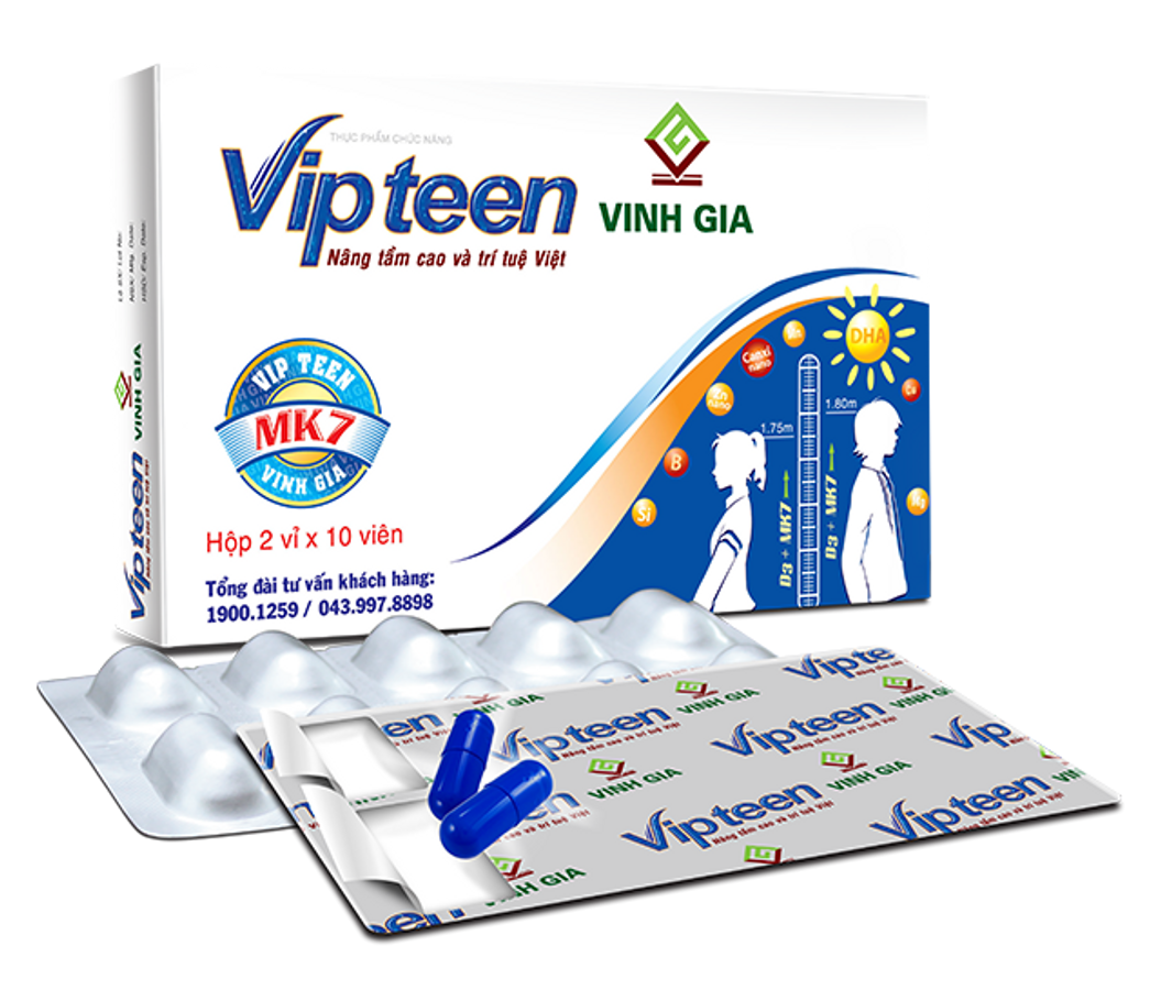 Vipteen Vinh Gia tăng chiều cao tuổi dậy thì
