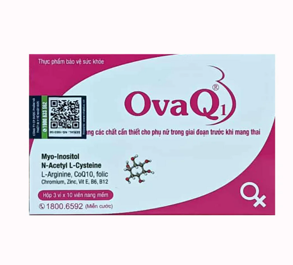 OvaQ1 - Hỗ trợ trứng khỏe, tăng khả năng mang thai