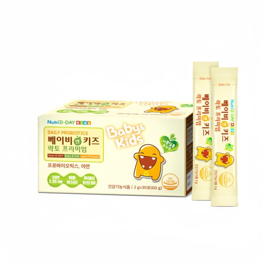 Men vi sinh trẻ em Nutri D-Day Baby & Kids Lacto Premium Hàn Quốc