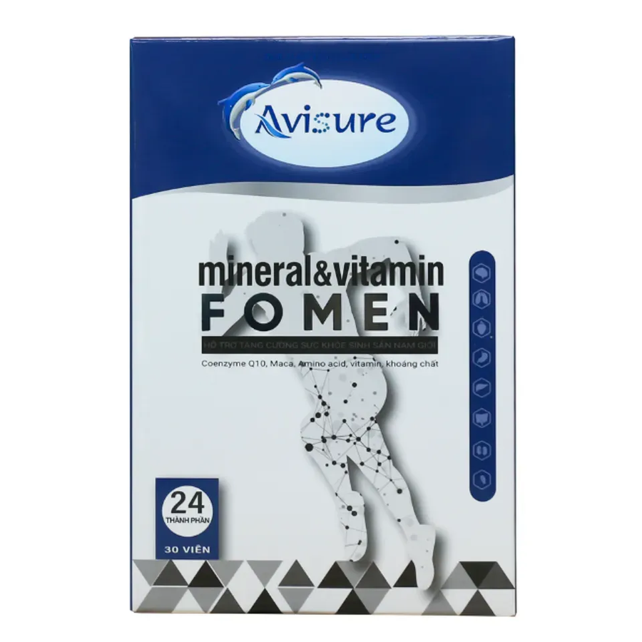Viên uống Avisure Fomen hỗ trợ sức khỏe sinh sản nam giới