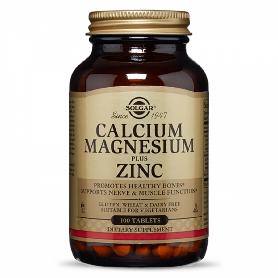(Hàng công ty) Viên uống Calcium Magnesium Plus Zinc Solgar Mỹ
