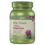 [Date T9/2022] GNC Milk Thistle 1300mg - tăng cường chức năng gan 60 viên