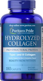 Collagen thủy phân Puritan's pride hydrolyzed collagen 1000mg