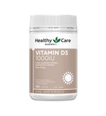 Vitamin D3 1000 IU Healthy Care hộp 250 viên của Úc