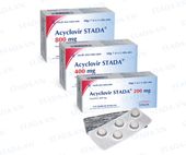 Thuốc chống vi rút Acyclovir stada 200mg hộp 5 vỉ
