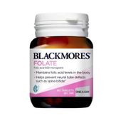 Viên uống bổ sung axit folic cho bà bầu Blackmores Folate, hộp 90 viên