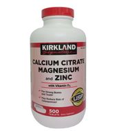 Viên uống Kirkland Signature Calcium Citrate Magnesium And Zinc
