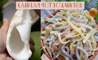 [Chuyên mục đón Tết]: Cách làm mứt dừa non dẻo ít ngọt không bị chảy nước 