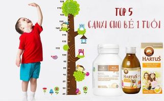 TOP 12 Canxi cho bé 1 tuổi tốt nhất giúp bé cao lớn vượt trội