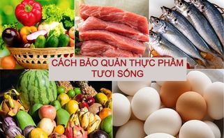 Cách bảo quản thực phẩm tươi sống đúng cách an toàn cho sức khỏe
