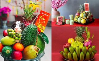 Cách bày mâm ngũ quả ngày tết theo phong tục 3 miền Bắc, Trung, Nam 