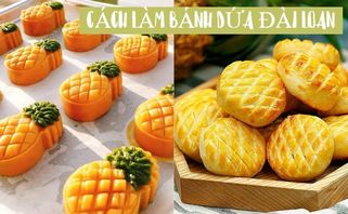 Cách làm bánh bánh dứa Đài Loan đơn giản ngon chuẩn vị không cần lò nướng